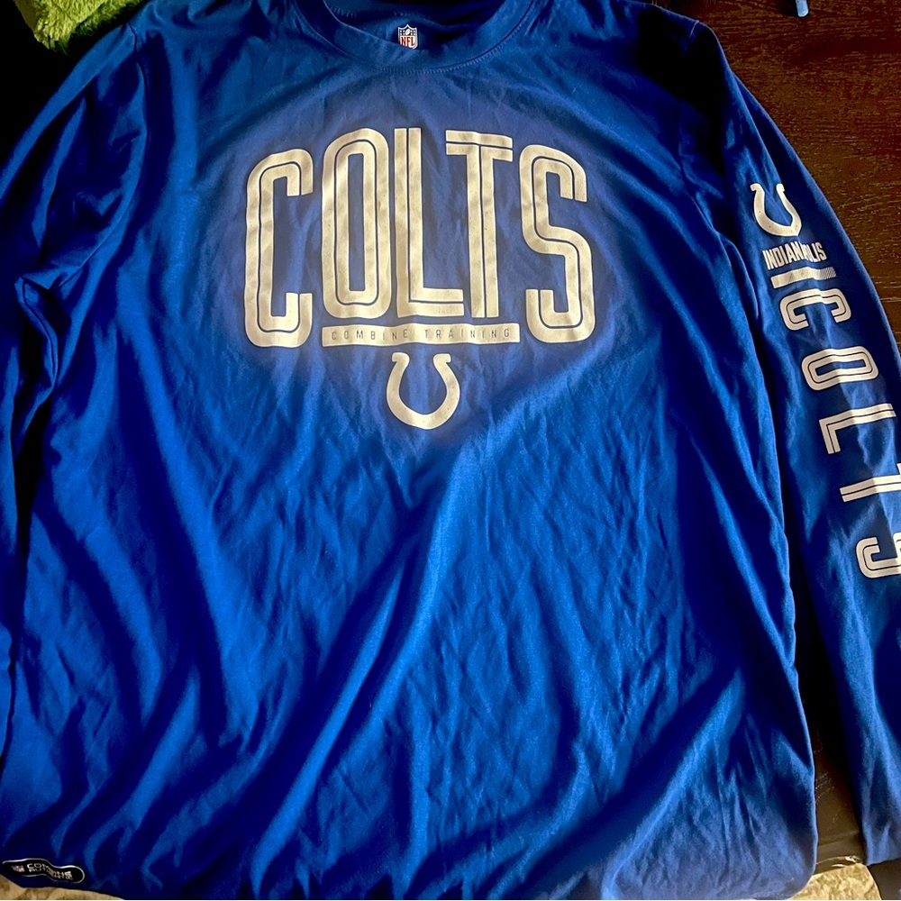 Indianapolis Colts New Era Combine Gear Long Sleeve T-shirt New Blue Size XL